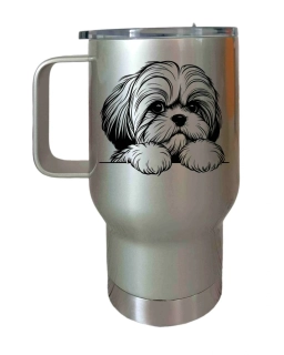 Peštovka Cestovní hrnek 450ml stříbrný *SHI-TZU*