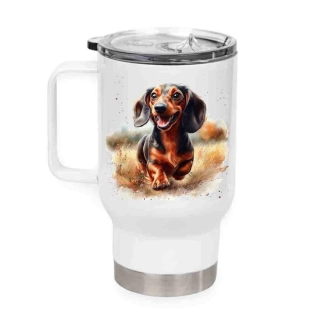 Peštovka Cestovní hrnek 450ml **JEZEVČÍK**