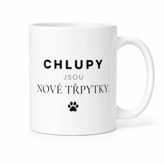 Hrnek bílý 330 ml *CHLUPY JSOU NOVÉ TŘPYTKY*