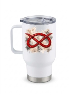 Peštovka Cestovní hrnek 450ml *SBT Iron Knot* červený