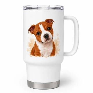 Peštovka Cestovní hrnek 450ml *STAFFBULL štěně*