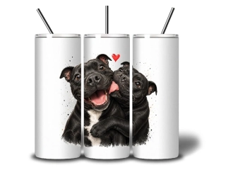 Peštovka termoláhev 600ml – HUG ATTACK! – Stafordšírský bulteriér