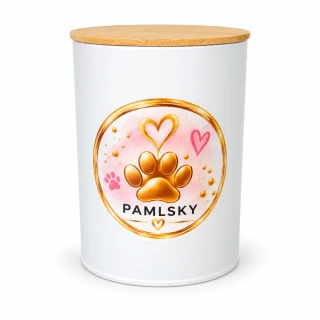 Peštovka - Dóza na pamlsky – bílá 1,3 l