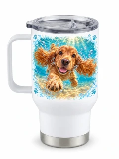 Peštovka Cestovní hrnek 450ml *BUBBLE DOG KOKRŠPANĚL*